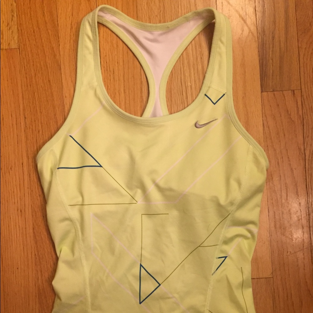 Nike lime green long sports bra. Women’s XS
